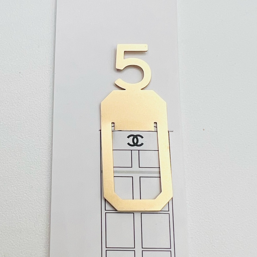 New CHANEL Gold Number 5 Wall Art
